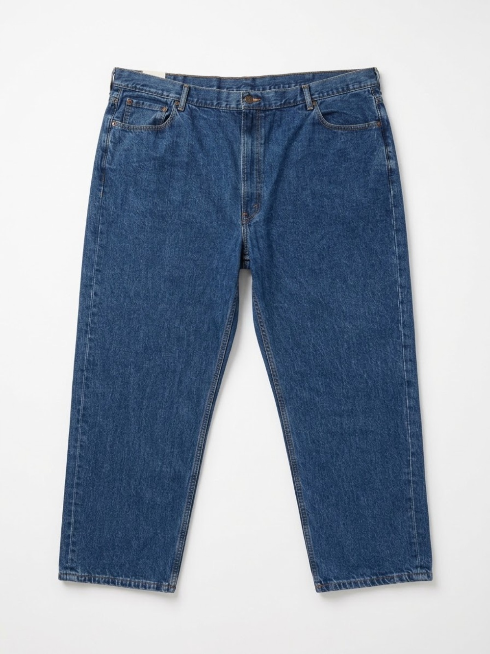 Levi's Mens Jeans W50 L30 Big & Tall Medium Wash 100% Cotton Straight Leg